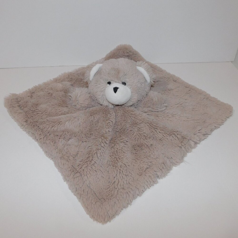 Manhattan Kids Cuddly Pal Teddy Bear Security Blanket Brown Tan Plush Baby Lovey